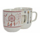 Lot de 2 Tasses Attrape rêve en porcelaine