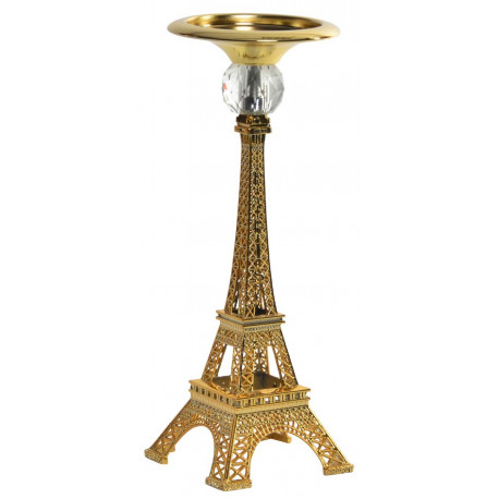 Chandelier Tour Eiffel dorée - 29,5 cm