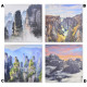 Tableau toile Canyon - Paysage - 40 x 40 cm