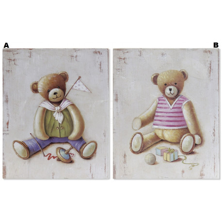 Cadre bois Ourson - ours - 25 x 20 cm