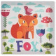 Tableau toile enfant Animaux - 28 x 28 cm