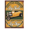 Plaque murale métal Voiture - vintage - 30 x 20 cm