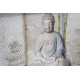 Tableau toile zen Bouddha - Galet - 90 x 30 cm