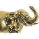 Statuette Eléphant ethnique brillant doré - 31,5 cm