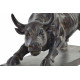 Statuette taureau noir de Wall Street - 32 cm