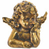 Figurine Ange pensant doré - 10 cm