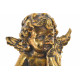 Figurine Ange pensant doré - 10 cm