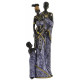 Statuette Famille Africaine - 30,5 cm