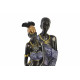 Statuette Famille Africaine - 30,5 cm