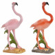 Figurine Flamant déco rose orange - 19 cm