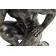 Statuette Athlète agenouillé - Homme - couleur bronze - 16 cm