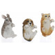 Figurine statuette Animal déco pour rebord de Pot jardin - 15,5 cm