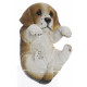 Figurine statuette Animal déco pour rebord de Pot jardin - 15,5 cm