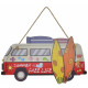 Tableau bois Van vintage - surf - 52 x 44,5 cm