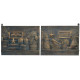 Décoration murale métal Objets Maison - vintage rétro - Nature morte - 60 x 45 cm