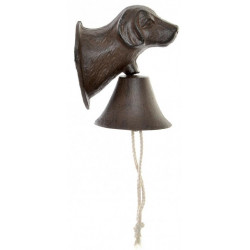 Cloche de porte d'entrée Chien en fonte