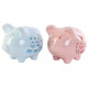 Tirelire Cochon porcelaine " My first piggy bank " - Rose ou Bleue