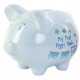 Tirelire Cochon porcelaine " My first piggy bank " - Rose ou Bleue