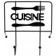 Support livre de cuisine - Lutrin design " CUISINE "