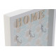 Tableau à clés mural déco Mer - Corail coquillage et étoile de mer - " HOME "