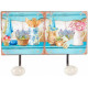 Porte Manteau mural métal Fleurs - cuisine - campagne - 23 cm