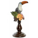 Figurine Toucan déco sur socle - 32 cm