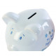 Tirelire Cochon porcelaine " My first piggy bank " - Rose ou Bleue