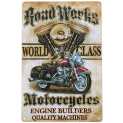 Plaque murale métal Moto - vintage - 30 x 20 cm