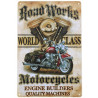Plaque murale métal Moto - vintage - 30 x 20 cm