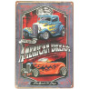Plaque murale métal Voiture - vintage - " American dream "- 30 x 20 cm