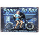 Plaque murale métal Pin up - Moto - vintage