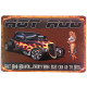 Plaque murale métal Voiture - Pin up - vintage - 30 x 20 cm