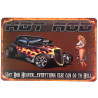 Plaque murale métal Voiture - Pin up - vintage - 30 x 20 cm