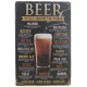 Plaque murale métal Bière - Alcool - Pub - 30 x 20 cm
