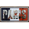 Plaque murale métal relief PARIS - 30 x 15 cm