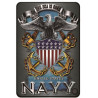 Plaque murale métal relief Aigle - Armée - NAVY - USA - 40 x 30 cm