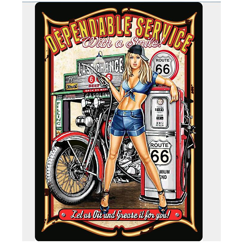 Plaque Métal Déco Vintage - Garage Voiture - Hot Rod Restoration Pin Up  (20x30cm) - Cdiscount Maison