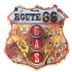 Décoration murale métal Route 66 - Garage - vintage - 30 cm