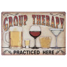 Plaque murale métal relief Alcool - Pub vintage - 30 x 20 cm