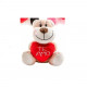 Peluche Animaux avec coeur - 14 cm