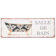 Tableau métal Baignoire - Salle de bain vintage