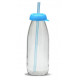 Bouteille en verre couleur 500 ml + paille