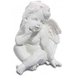 Statuette Ange assis - 28 cm