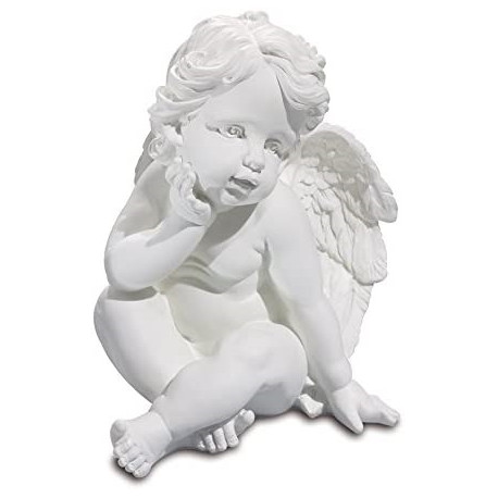 Statuette Ange assis - 28 cm