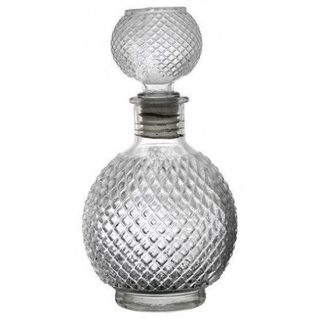 Bouteille à liqueur boule en verre - 15 cm