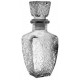 Bouteille à liqueur carrée en verre - 17 cm