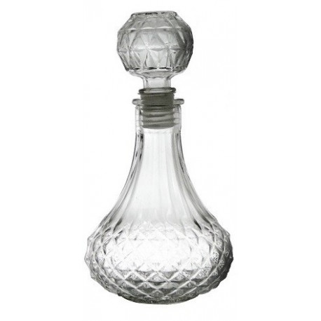 Bouteille à liqueur en verre - 17,5 cm