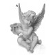 Figurine statuette Ange blanc musicien - 17 cm