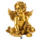 Figurine Ange doré assis - 12 cm
