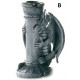 Bougeoir colonne gothique figurine Dragon